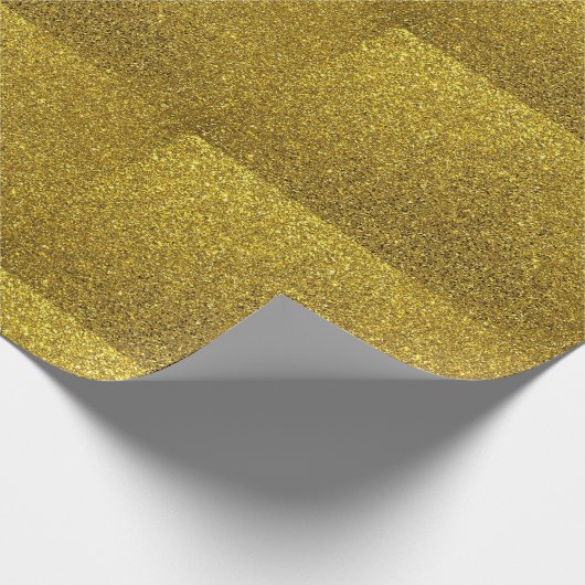 Elegante Goldene Forelle Dunkeltopf aus Gold St Pa Geschenkpapier (Ecke)