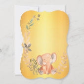 Elegante goldene Geburtstagseinladung Einladung (Rückseite)