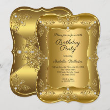 Elegante goldene Geburtstagsfeier Gold Elite Diama