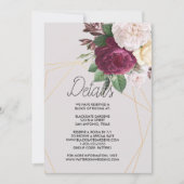 Elegante goldene geometrische Einladung (Vorderseite)