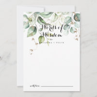 Elegante goldene Grüne Hochzeiten Worte der Weishe