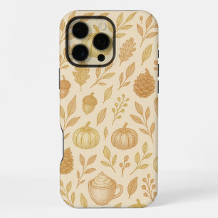 Elegante goldene Handyhülle für den Herbst iPhone 16 Pro Max Hülle