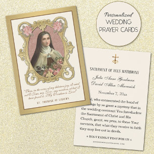 Elegante goldene Heilige Therese Rosen Hochzeit He