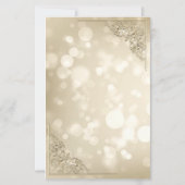 Elegante Goldene Herzen Rahmen Bokeh (Rückseite)