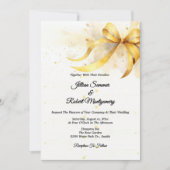 Elegante Goldene Hochzeit Einladung (Vorderseite)
