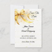 Elegante Goldene Hochzeit Save The Date (Vorderseite)