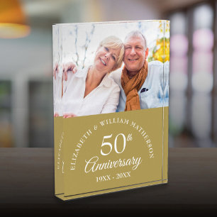 Elegante goldene Hochzeit zum 50. Jubiläum  Fotoblock