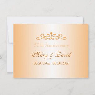 Elegante goldene Hochzeitseinladungen Einladung