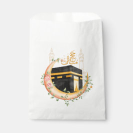 Elegante Goldene Kaaba Hajj Mabroor Willkommen Zu  Geschenktütchen