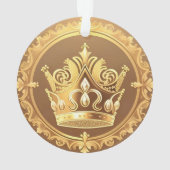 Elegante Goldene Krone Ornament (Rückseite)