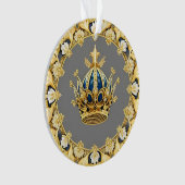 Elegante Goldene Krone Ornament (Vorderseite)