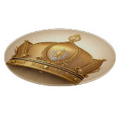 Elegante Goldene Krone Schneidebrett (Ecke)