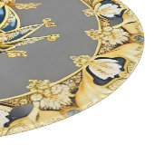 Elegante Goldene Krone Schneidebrett (Ecke)