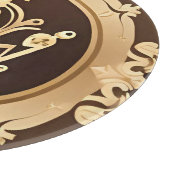 Elegante Goldene Krone Schneidebrett (Ecke)