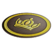 Elegante Goldene Krone Schneidebrett (Ecke)