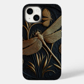 Elegante Goldene Libelle Case-Mate iPhone Hülle (Rückseite)