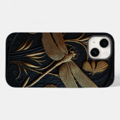 Elegante Goldene Libelle Case-Mate iPhone Hülle (Rückseite (Horizontal))