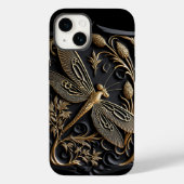 Elegante Goldene Libelle Case-Mate iPhone Hülle (Rückseite)