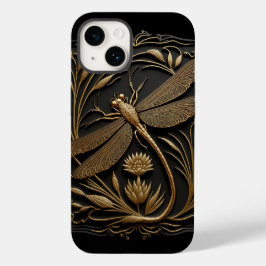 Elegante Goldene Libelle Case-Mate iPhone 14 Hülle