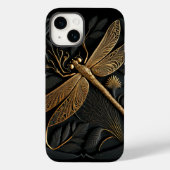 Elegante Goldene Libelle Case-Mate iPhone Hülle (Rückseite)