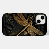 Elegante Goldene Libelle Case-Mate iPhone Hülle (Rückseite (Horizontal))