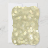 Elegante Goldene Lichter 30. Geburtstag Einladung (Rückseite)