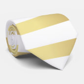 Elegante goldene Linien Krawatte (Gerollt)