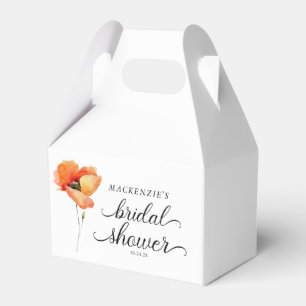 Elegante Goldene Mohn-Brautparty Geschenkschachtel