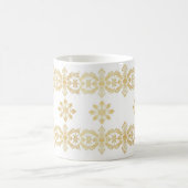 "Elegante goldene Muster-Tasse" Kaffeetasse (Mittel)