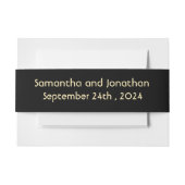 Elegante Goldene Parco Tassino Vintage Einladung Einladungsbanderole (Vorderseite Beispiel)