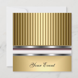 Elegante goldene Party-Einladung Einladung
