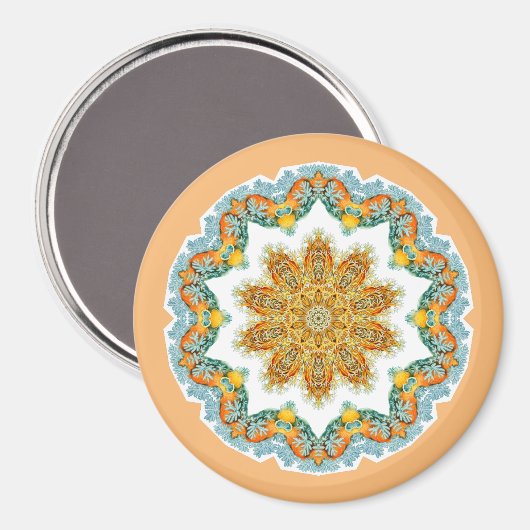 Elegante goldene Pastellfarben Magnet (Vorderseite/Rückseite)