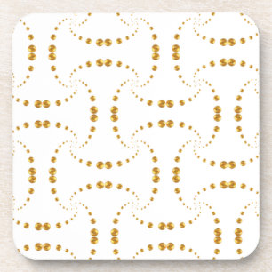 Elegante goldene Punkte Untersetzer