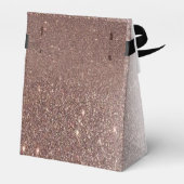 Elegante goldene Rose Günstige Box Geschenkschachtel (Rückseite)