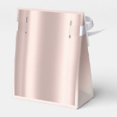 Elegante goldene Rose Günstige Box Geschenkschachtel (Rückseite)