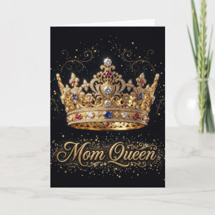 Elegante Goldene Rose Muttertags Luxuskarte Karte