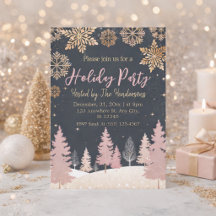 elegante goldene Schnee sanfte rosa Weihnachtsfeie