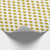 Elegante goldene Sterne Geschenkpapier (Ecke)