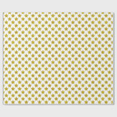 Elegante goldene Sterne Geschenkpapier (Flach)