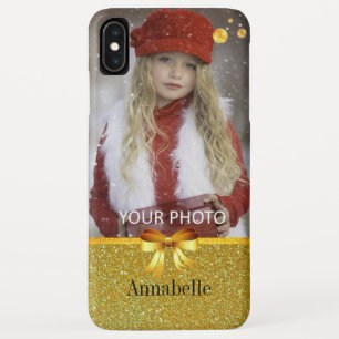 Elegante goldene Tupfen, goldenes Band auf goldene Case-Mate iPhone Hülle