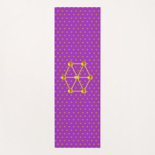 Elegante goldene Tupfen Yogamatte