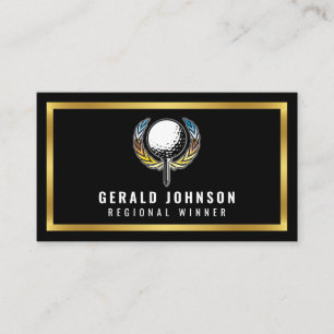 Elegante goldene und schwarze minimalistische Visi Visitenkarte