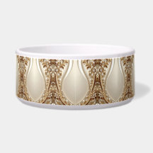 Elegante goldene verzierte Blumen Haustier Schüsse