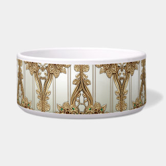 Elegante goldene verzierte Keramik-Schale für Haus Napf