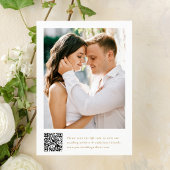 Elegante goldene viktorianische florale QR-Code-Ho Save The Date