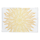 Elegante Goldene Villa Saroli Kissenbezug (Rückseite-Links)