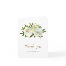 Elegante goldene weiße florale moderne Hochzeit