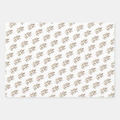 Elegante Goldene Zweigstelle Rot und Grün Weihnach Geschenkpapier Set (Vorderseite 2)