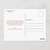 Elegante Goldenen Blumenstrauß Postkarte (Rückseite)