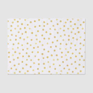 Elegante Goldenen Foil Confetti Dots Seidenpapier